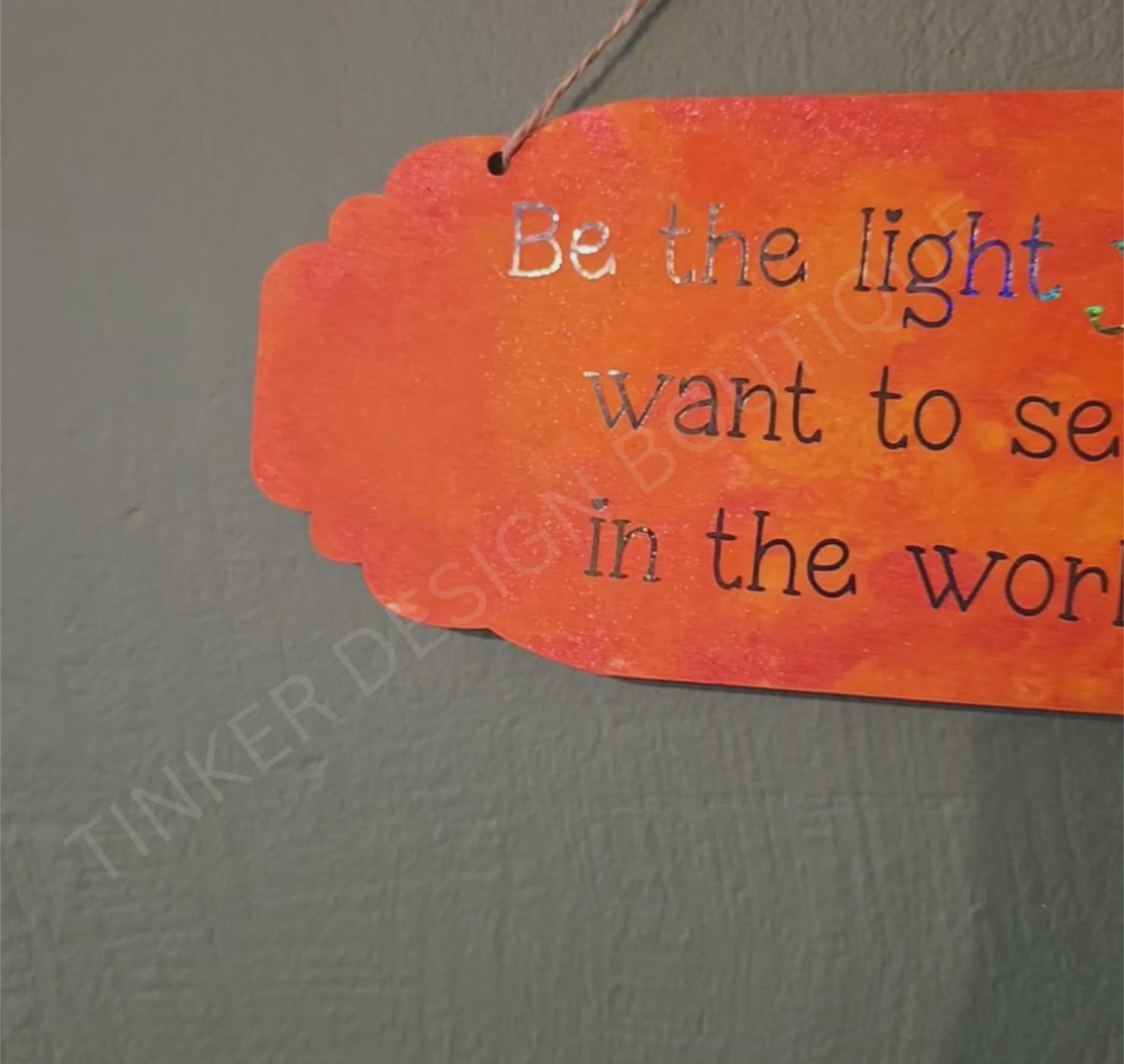 Be the Light small sign