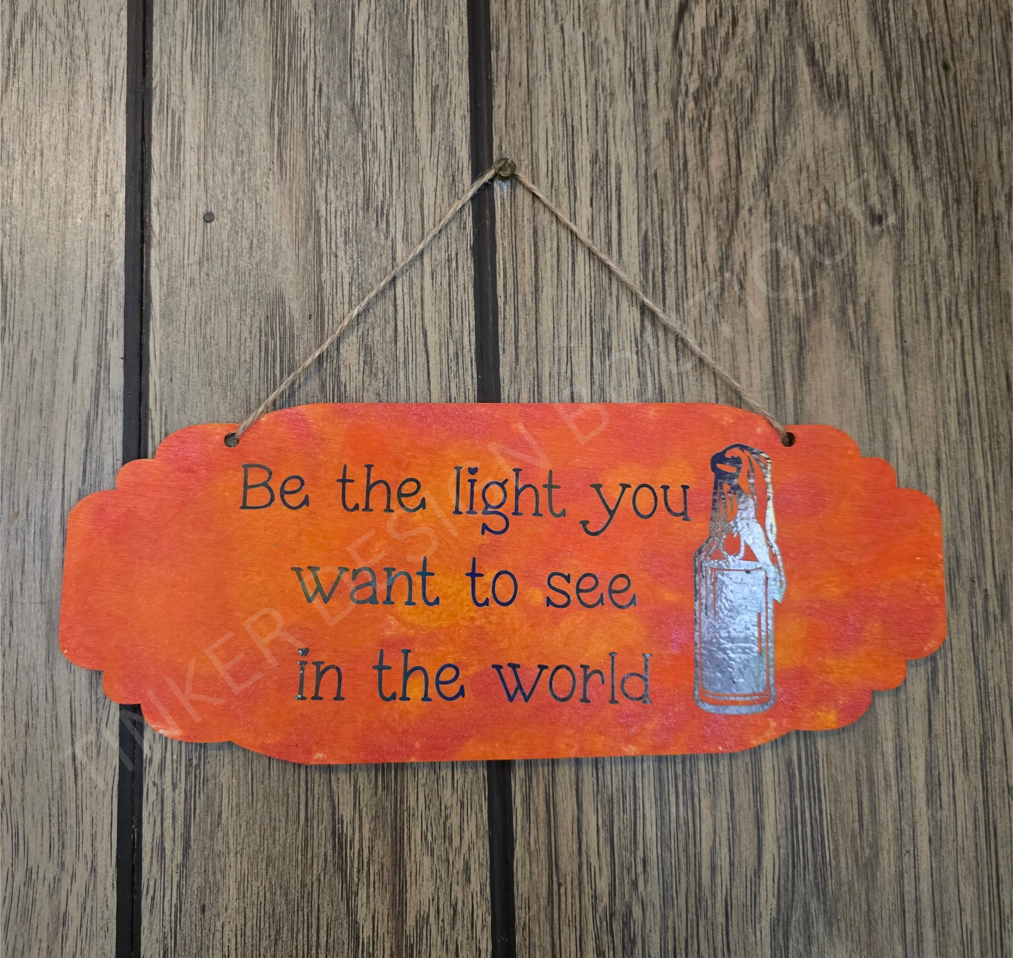 Be the Light small sign