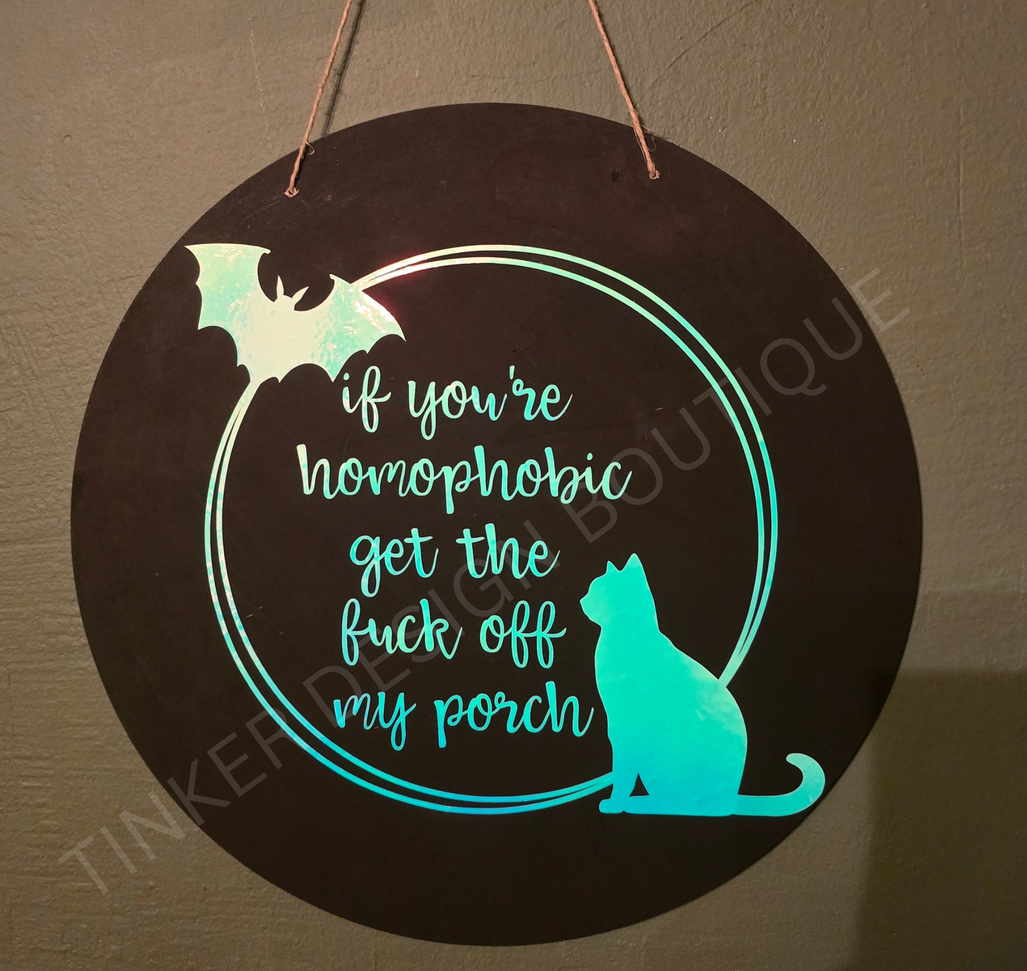 Gtfo Porch Sign