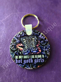 Hot goth girls keychain