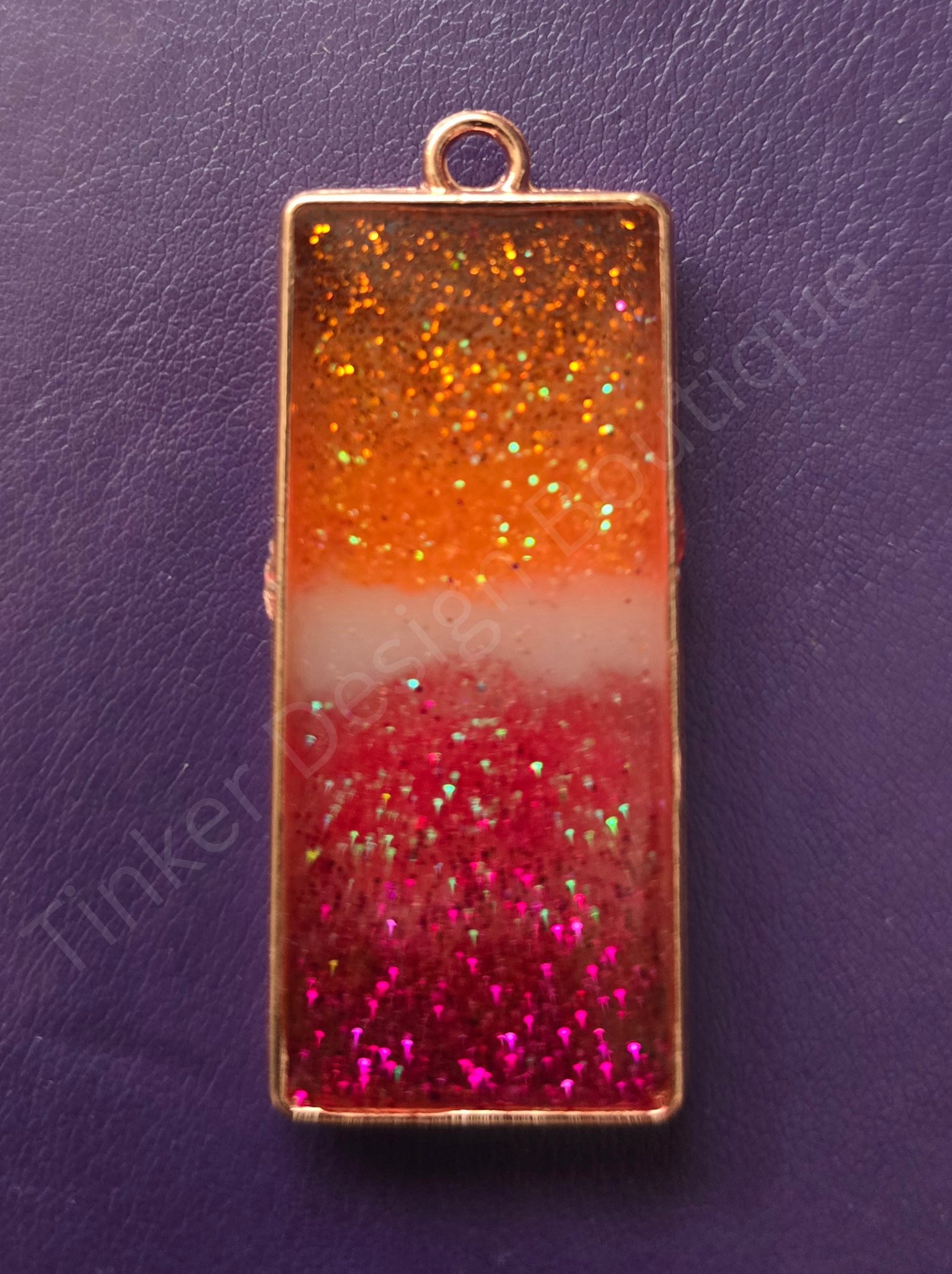 Lesbian pride necklace